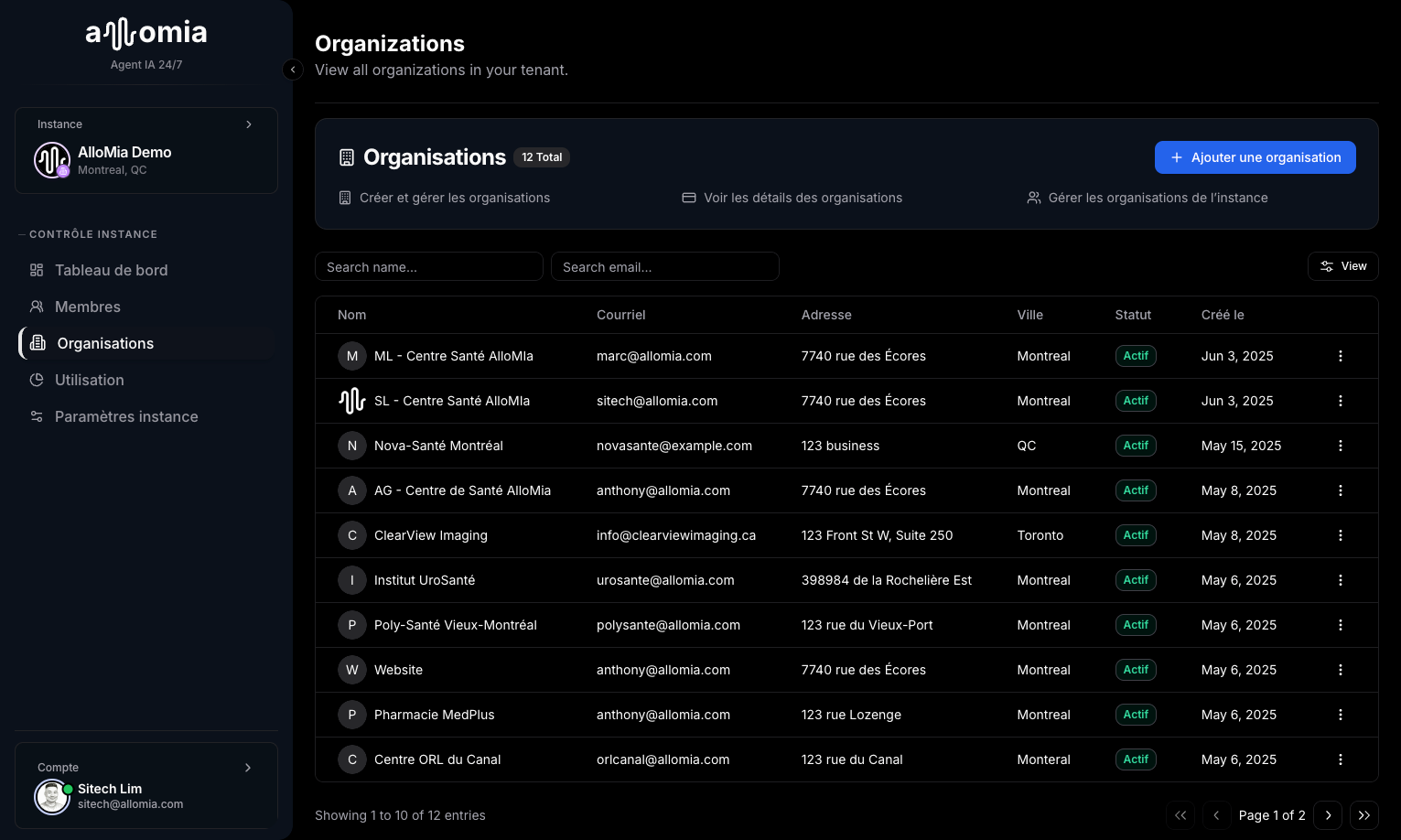 Gestion Multi-Tenant 1